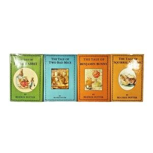 Tale of Peter Rabbit by Beatrix Potter Avenel Books Vintage Lot of 4 Books